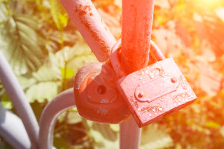 love locks close upの写真素材