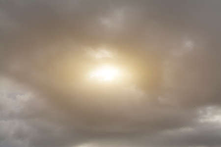 white clouds background with solar effectの写真素材