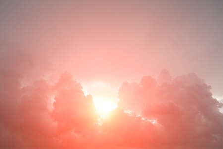 sun and cloud background with a pastel colored, nature abstractの写真素材