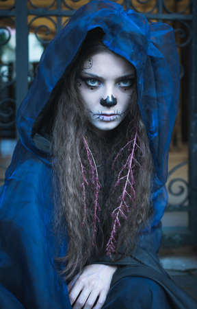 beautiful girl halloween witch