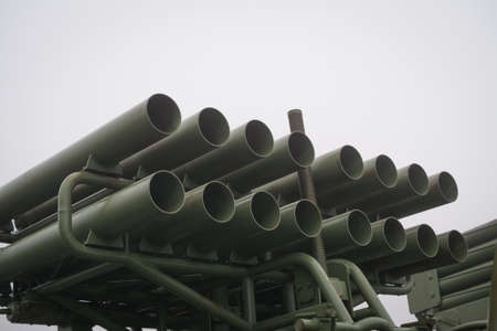 Rocket artillery combat venicle BM-14, the legendary Russian mortar Katyusha