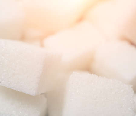 part of sugar cubes background close upの写真素材