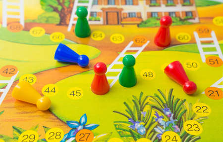 Board game concept, part of leisure time