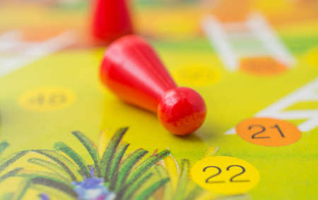 Board game concept, part of leisure timeの写真素材