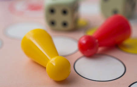 Board game concept, part of leisure timeの写真素材