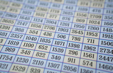 financial numbers background data on computer screen