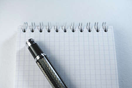 Blank notepad close up photoの写真素材