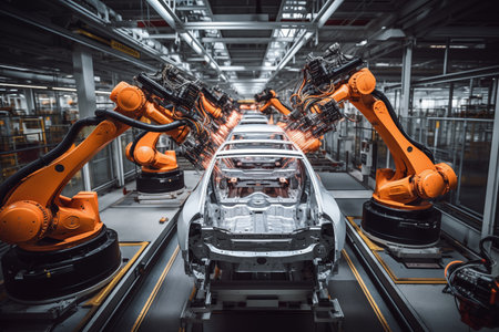 Automated Automotive Production Line - Generative AIの素材