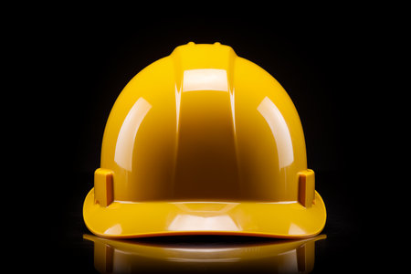 Yellow construction helmet - Generative AIの素材