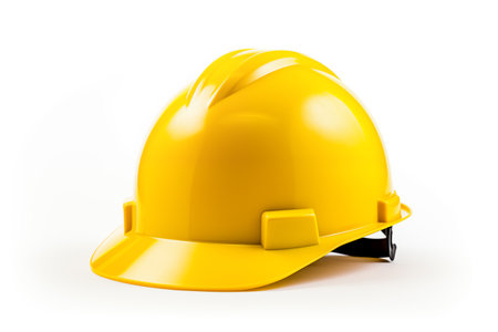 Yellow construction helmet - Generative AIの素材