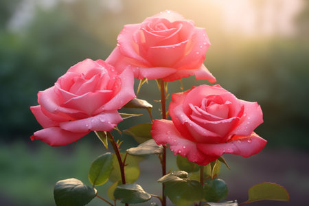 Roses close up - Generative AIの素材