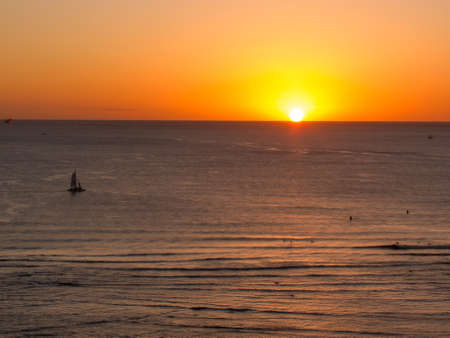 Waikiki Sunsetの写真素材