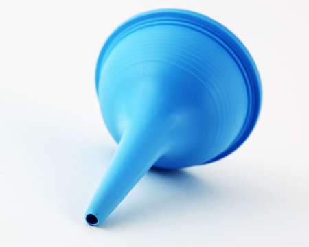 Child's nasal aspirator isolated on a white backgroundの写真素材