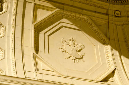 White marble tombstones at Arlington National Cemetaryの写真素材