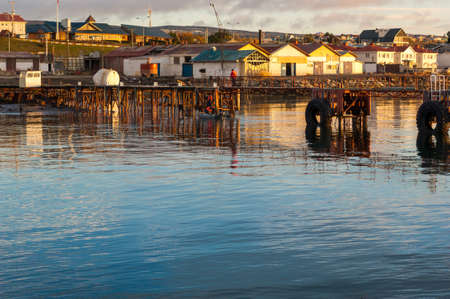 Punta Arenas cityscape,the southernmost city on earth,Chileの写真素材