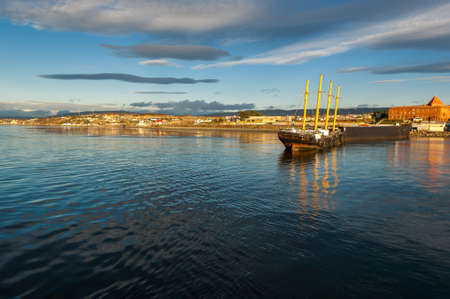 Punta Arenas cityscape,the southernmost city on earth,Chileの写真素材