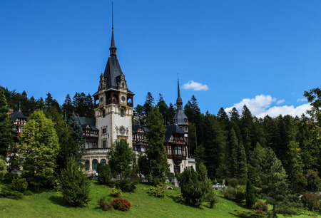 Peles Palace in Sinaia, Romaniaのeditorial素材