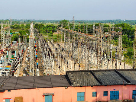 electric power grid distribution centre in India HD