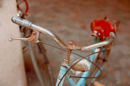 Soft focus image of vintage bicycleの写真素材