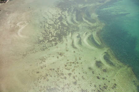 Aerial view of a beach in Brazil