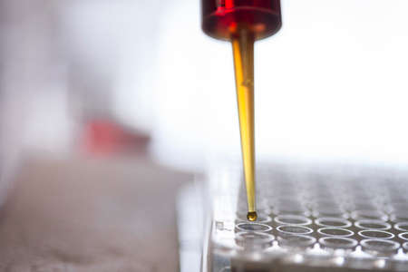 Production line pharmaceutical industry. Manufacturing of drugs and medications, pharmaceuticals.の写真素材