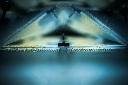 Production line pharmaceutical industry. Manufacturing of drugs and medications, pharmaceuticals.の写真素材
