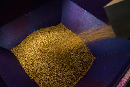 Production line pharmaceutical industry. Manufacturing of drugs and medications, pharmaceuticals.の写真素材