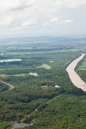 Aerial view of body of water - river - rivers. High quality photoの写真素材