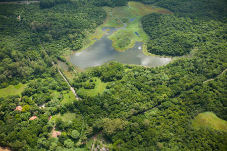 Aerial view of body of water - river - rivers. High quality photoの写真素材