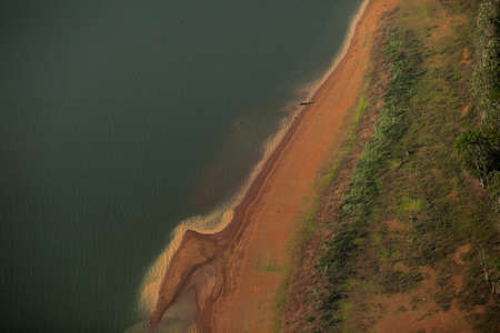 Aerial view of body of water - river - rivers. High quality photo