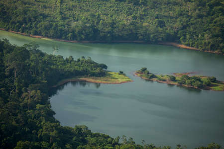 Aerial view of body of water - river - rivers. High quality photoの写真素材