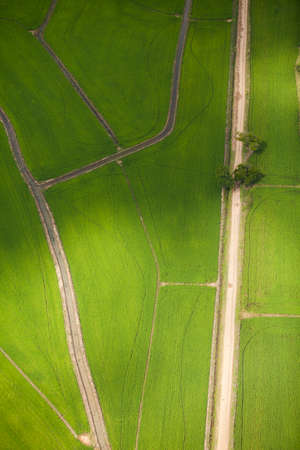 Aerial view of road and highwayの写真素材