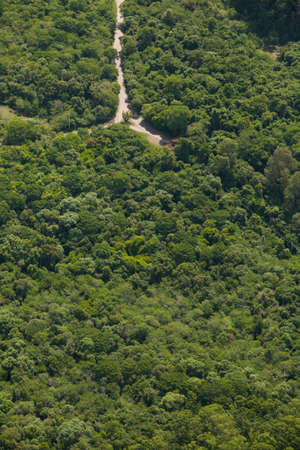 Aerial view of road and highwayの写真素材