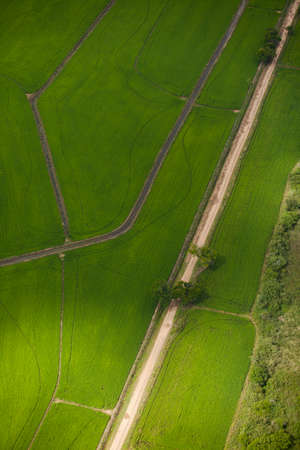 Aerial view of road and highwayの写真素材