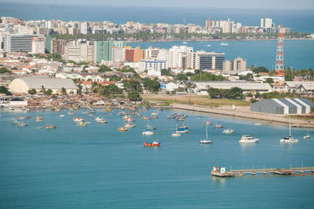 Aerial view of beaches in Maceio, Alagoas, Northeast region of Brazil