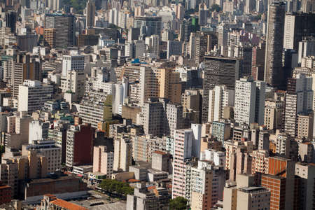 SAO PAULO BRAZIL CITY AERIAL VIEW. High quality photoのeditorial素材