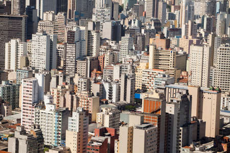 SAO PAULO BRAZIL CITY AERIAL VIEW. High quality photoのeditorial素材