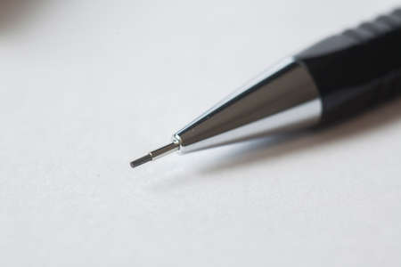 Blue plastic ballpoint pen . high quality photoの写真素材