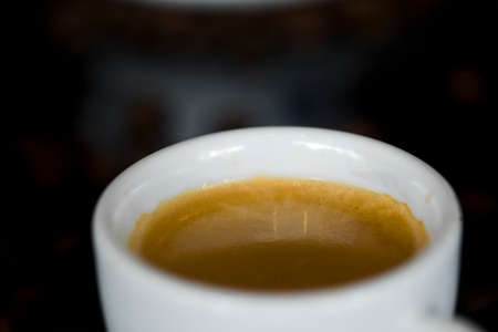 Coffee cup at the coffee shop. Still details. high quality photoの写真素材