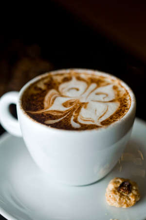 Coffee cup and coffee beans at a coffee shop. Still details. high quality photoの写真素材