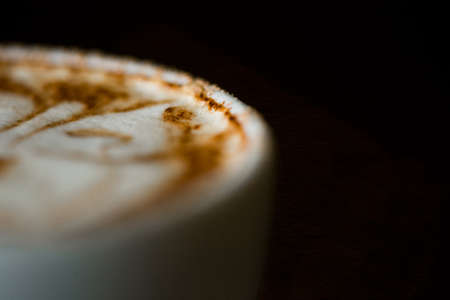 Coffee cup at the coffee shop. Still details. high quality photoの写真素材