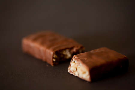 Chocolate bars and pieces. Still detail. High quality photoChocolate bars and piecesの写真素材