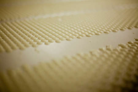 Chocolate production factory - production line. High quality photo. white chocolateの写真素材