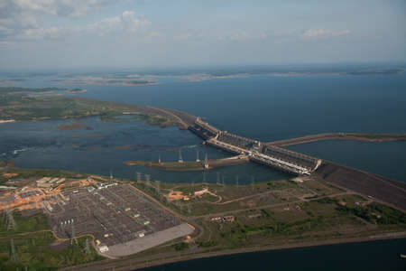 hydroelectric energy power plant water . high quality photoの写真素材