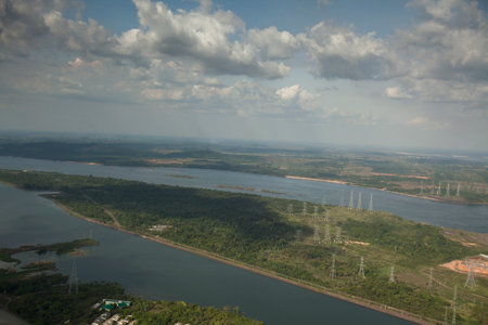 hydroelectric energy power plant water . high quality photoの写真素材