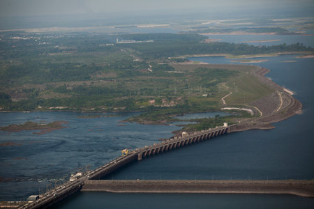 hydroelectric energy power plant water . high quality photoの写真素材