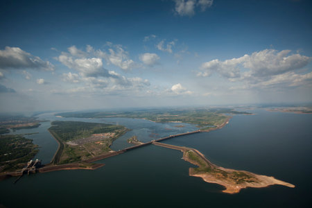 hydroelectric energy power plant water . high quality photoの写真素材