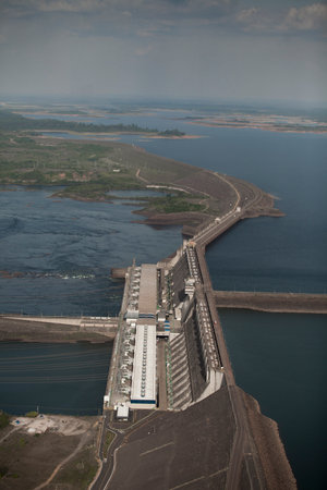 hydroelectric energy power plant water . high quality photoの写真素材