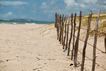Empty beach view with no people ocean and seaの写真素材