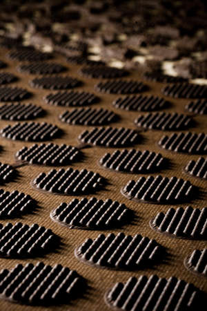 CEREAL AND COOKIE FACTORY. CLOSE UP AND DETAIL OOF PRODUCTION LINE. high quality photoの写真素材